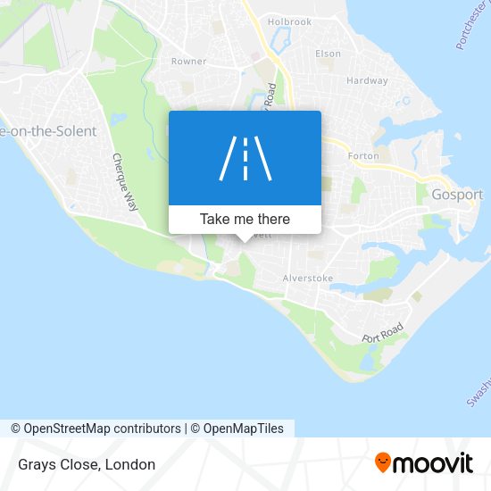 Grays Close map