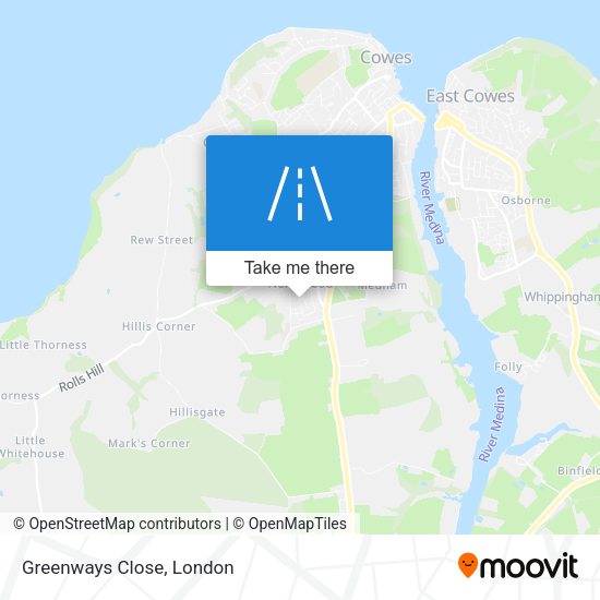 Greenways Close map