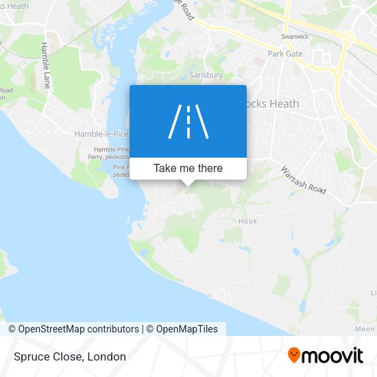 Spruce Close map