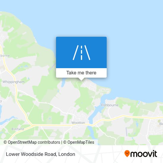 Lower Woodside Road map
