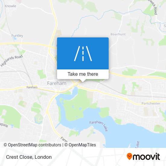Crest Close map