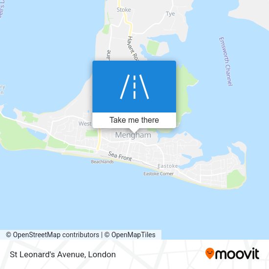 St Leonard's Avenue map