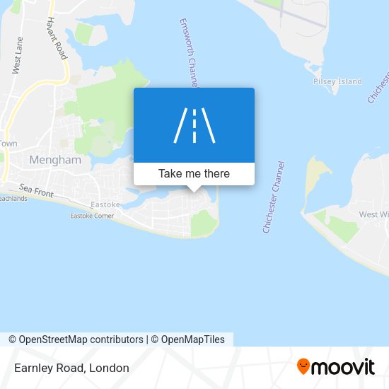 Earnley Road map