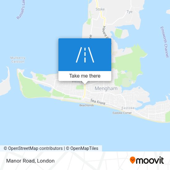 Manor Road map