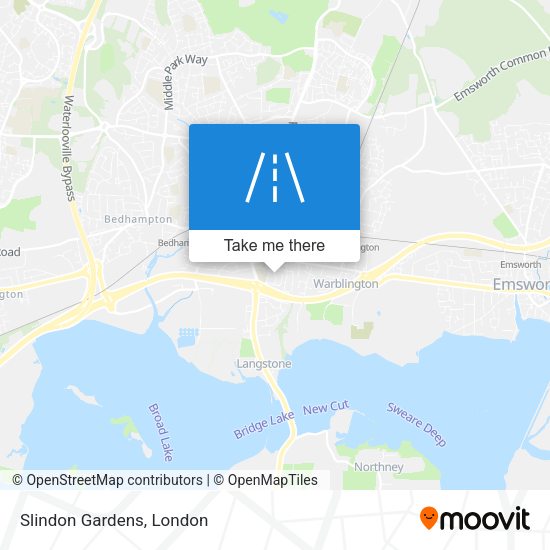 Slindon Gardens map
