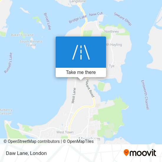 Daw Lane map