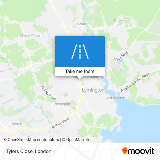 Tylers Close map