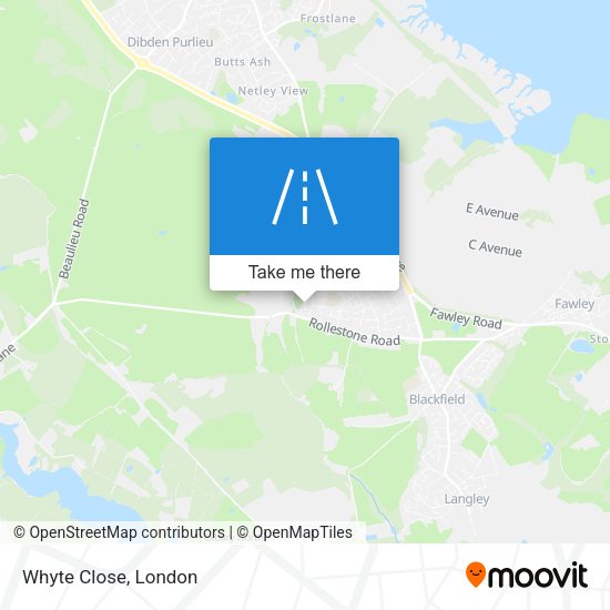 Whyte Close map
