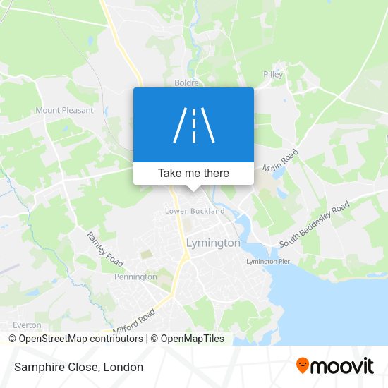 Samphire Close map