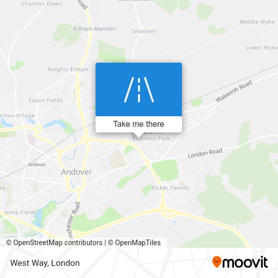 West Way map