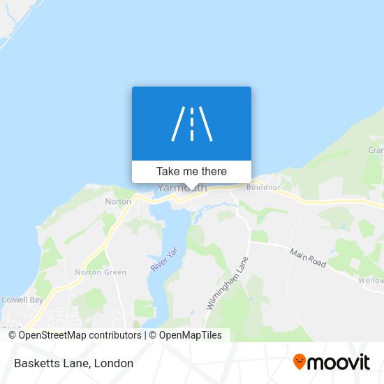 Basketts Lane map