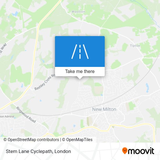 Stem Lane Cyclepath map