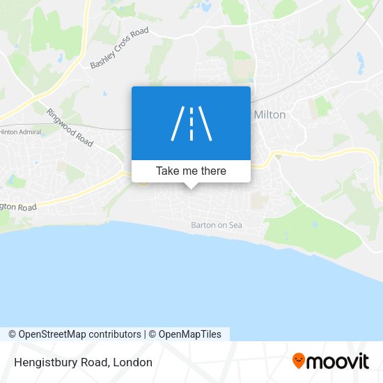 Hengistbury Road map