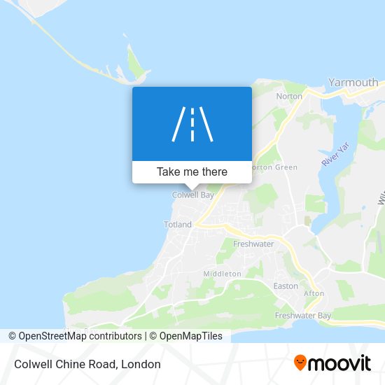 Colwell Chine Road map