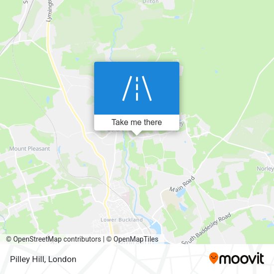 Pilley Hill map