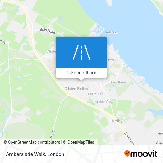 Amberslade Walk map
