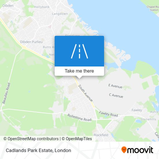 Cadlands Park Estate map