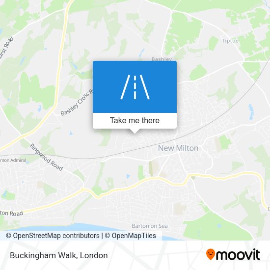 Buckingham Walk map