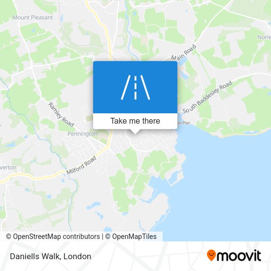 Daniells Walk map