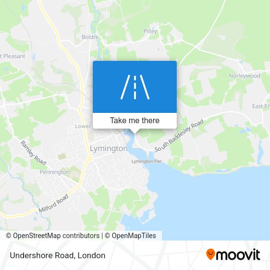 Undershore Road map