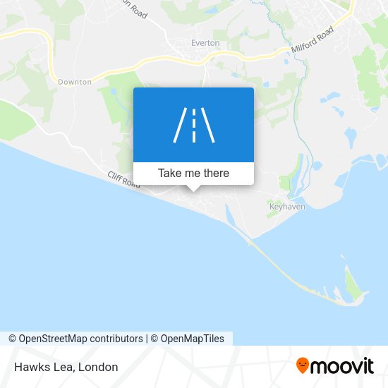 Hawks Lea map