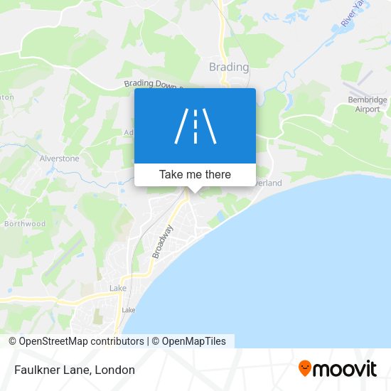 Faulkner Lane map