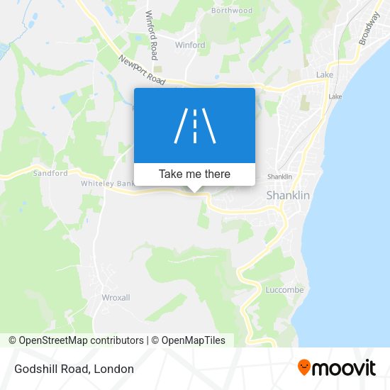 Godshill Road map