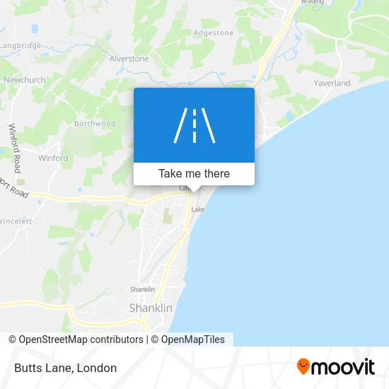 Butts Lane map