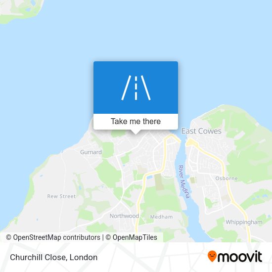 Churchill Close map
