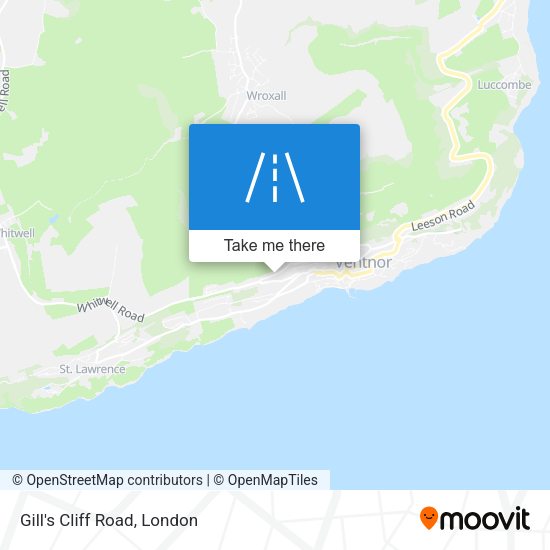 Gill's Cliff Road map