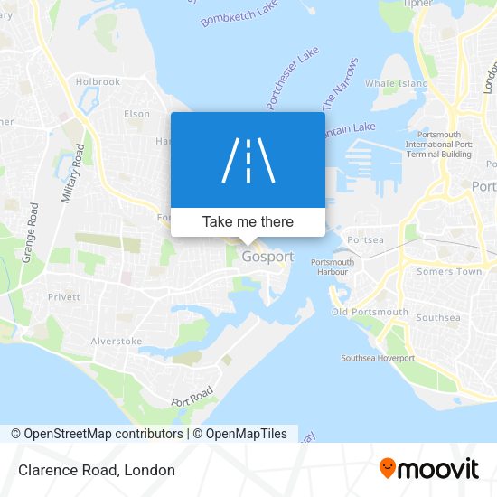Clarence Road map