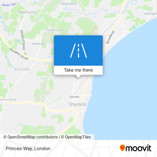 Princes Way map