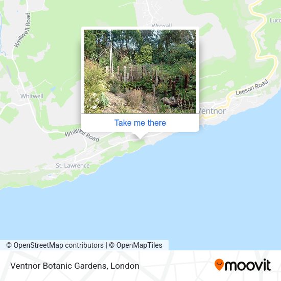 Ventnor Botanic Gardens map