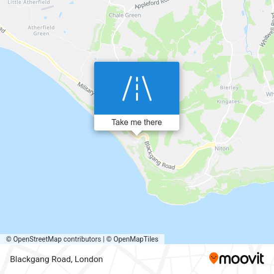 Blackgang Road map