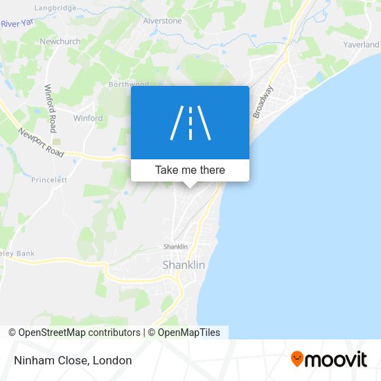 Ninham Close map