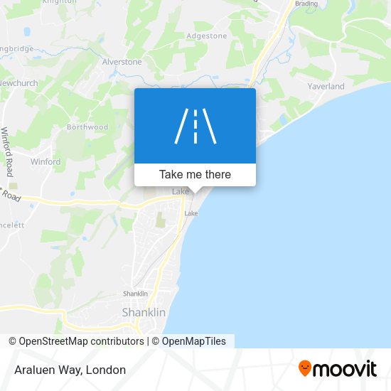 Araluen Way map