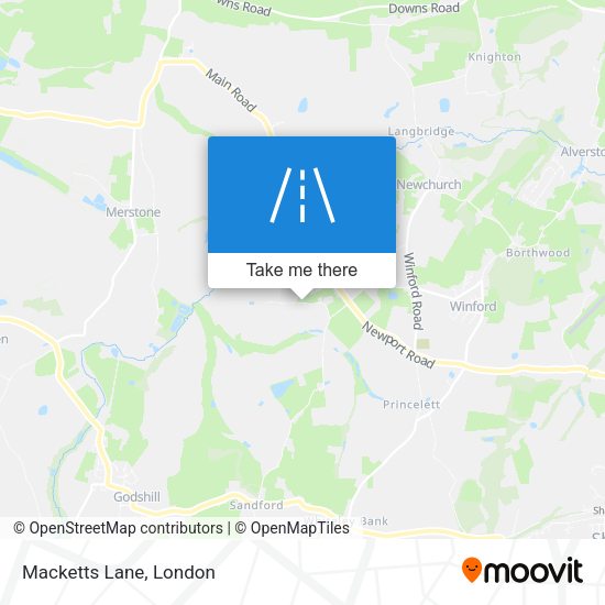 Macketts Lane map