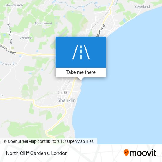 North Cliff Gardens map