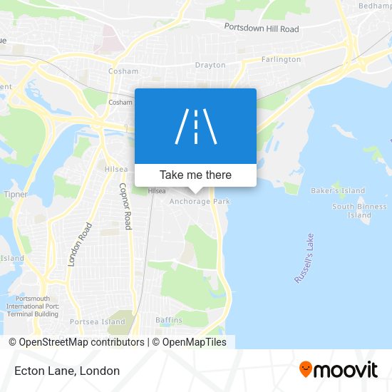 Ecton Lane map