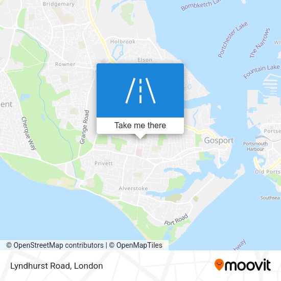 Lyndhurst Road map