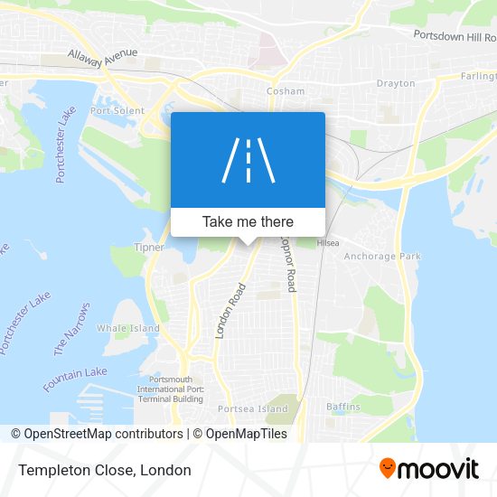 Templeton Close map