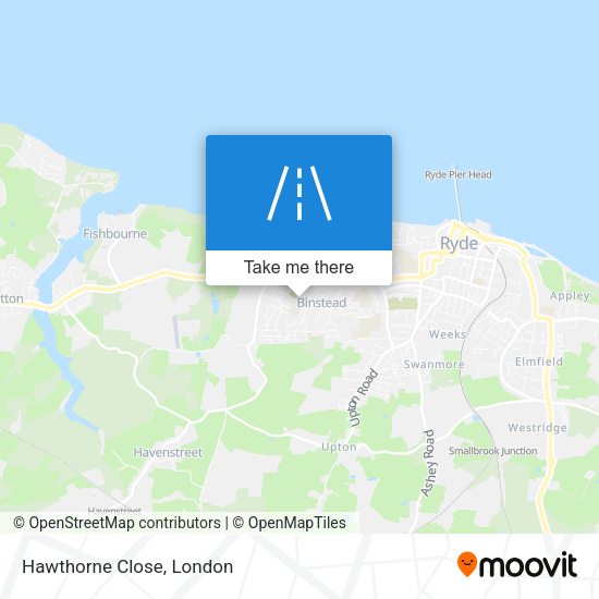 Hawthorne Close map