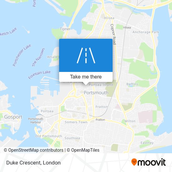 Duke Crescent map