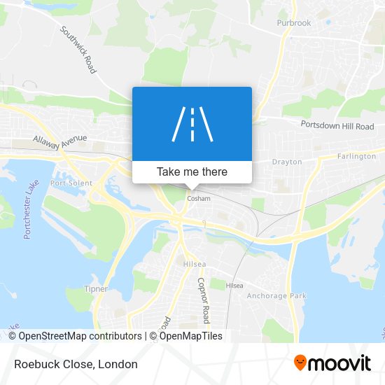 Roebuck Close map