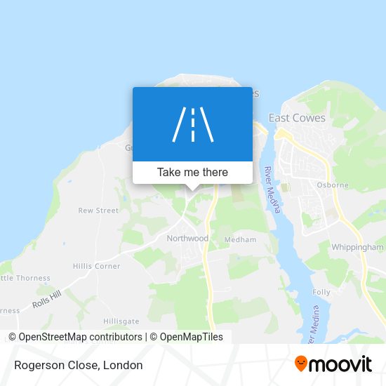 Rogerson Close map