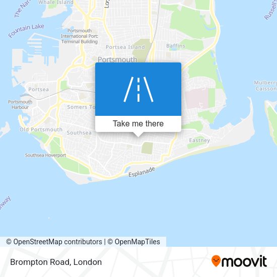 Brompton Road map