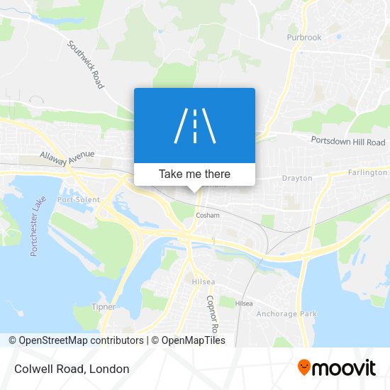 Colwell Road map