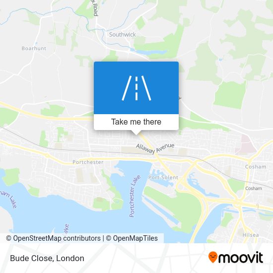 Bude Close map