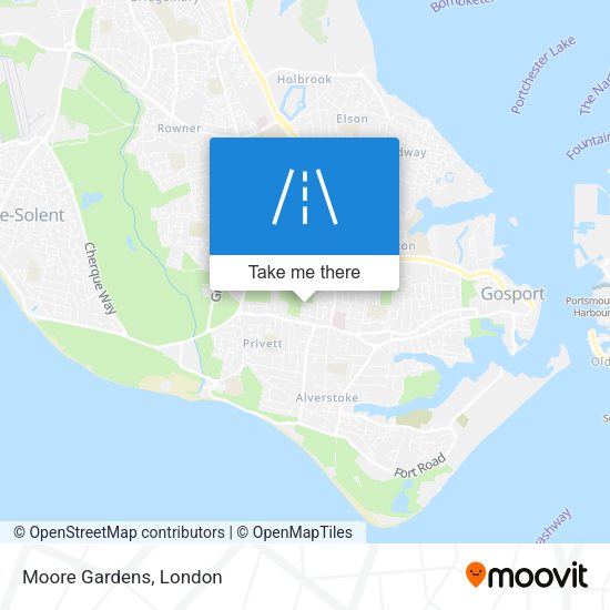 Moore Gardens map