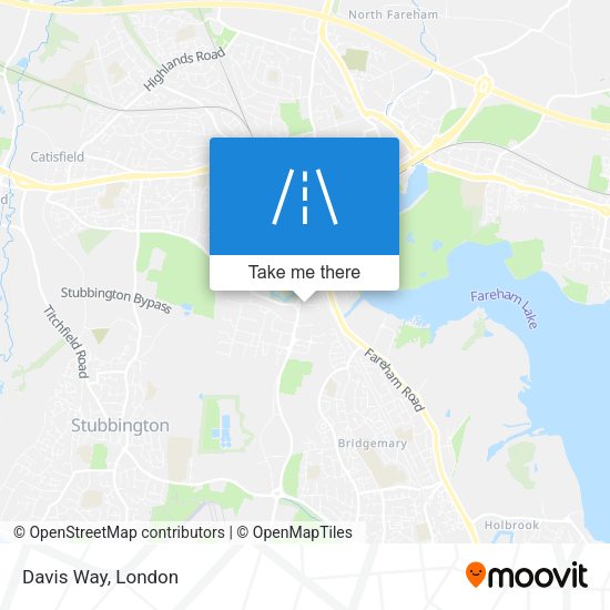 Davis Way map